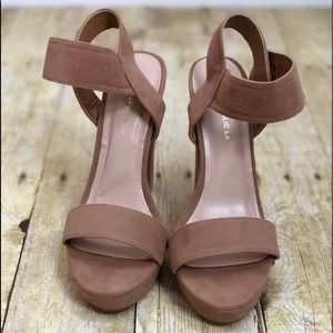 Taupe Chunky Heel